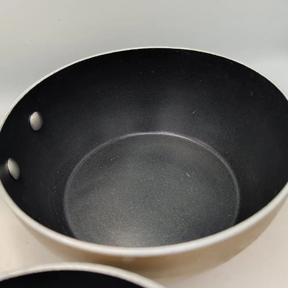 Vintage Lagostina Diamond Collection 16cm & 18cm Saucepans Champagne Retired - Picture 8 of 14